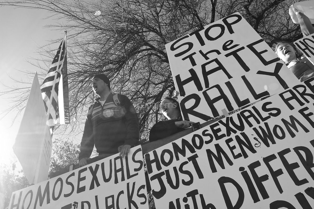 Photo By: Dan Morris Protester holds sign at a rally in Salt Lake City protesting the California Prop 8 Decision, Nov 15, 2008 (Dan Morris)