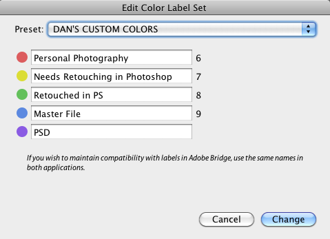 COLOR LABELS
